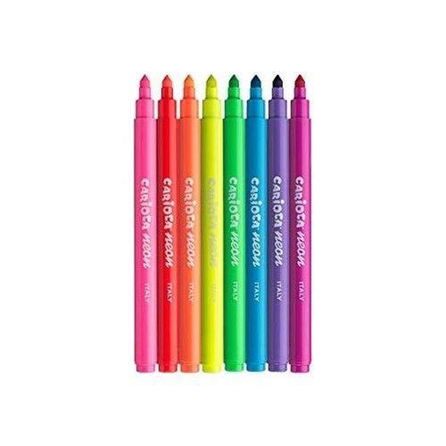 Carioca Fosforlu Yıkanabilir Keçeli Boya Kalemi 8Li