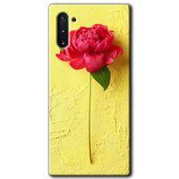 Galaxy Note 10 Kılıf HD Desen Baskılı Arka Kapak - Kırmızı Gül + Kırılmaz Cam
