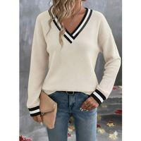 Kadın Uzun Kollu V Yakalı Waffle Bluz