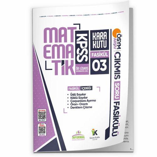 2026 KPSS Ön Lisans Matematik Kara Kutu 3 Fasikül ÖSYM Çıkmış Soru ÜSLÜ-KÖKLÜ SAYILAR-DENKLEM ÇÖZME