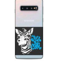Zoologix (61) Samsung Galaxy S10 Şeffaf Kılıf Silikon Desenli