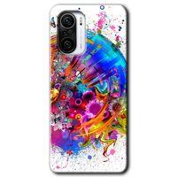 MRCİLETİSİM Xiaomi Redmi K40 Pro Kılıf HD Desen Baskılı Arka Kapak + Temperli Cam - 4K Clock