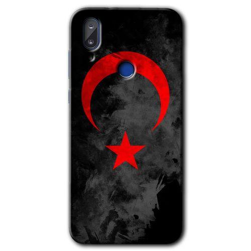 Vestel E5 Kılıf HD Desen Baskılı Arka Kapak - Black Ayyıldız