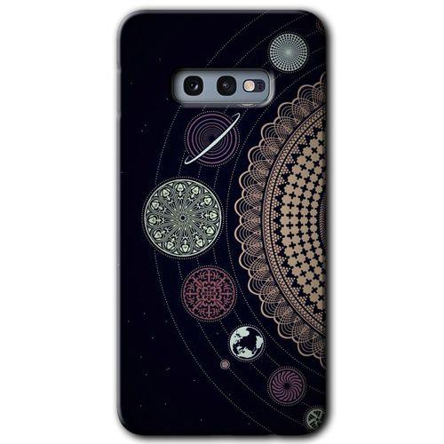 Galaxy S10e Kılıf HD Desen Baskılı Arka Kapak - Gezegen Döngüsü + Kırılmaz Cam
