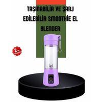 Taşınabilir Usb Şarjlı Mini Smoothie Blender 380ml Çelik Bıçaklı Portatif