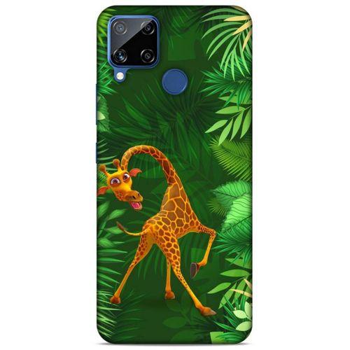 Lopard Oppo Realme C15 Uyumlu Kılıf GameX (38) Neo Hybrid Kılıf Zürafa