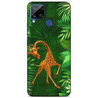 Lopard Oppo Realme C15 Uyumlu Kılıf GameX (38) Neo Hybrid Kılıf Zürafa