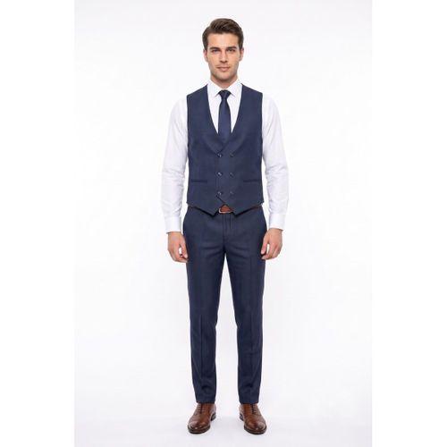 Erkek 6 Drop Çift Yırtmaçlı Yelekli Takım Elbise BGL-ST05598