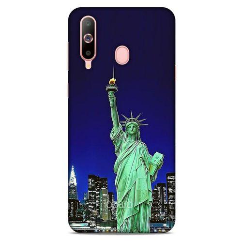 Samsung Galaxy A60 Kılıf Dünya Mimarisi (23) Ultra Koruma Kılıfı Özgürlük Heykeli ABD
