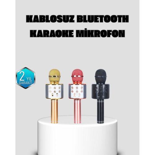 Taşınabilir Karaoke Mikrofon – Bluetooth, Usb Ve Aux Girişli