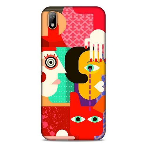 Lopard Huawei Y5 2019 Uyumlu Kılıf Soyut Sanat (15) Baskılı Antişok Kılıf