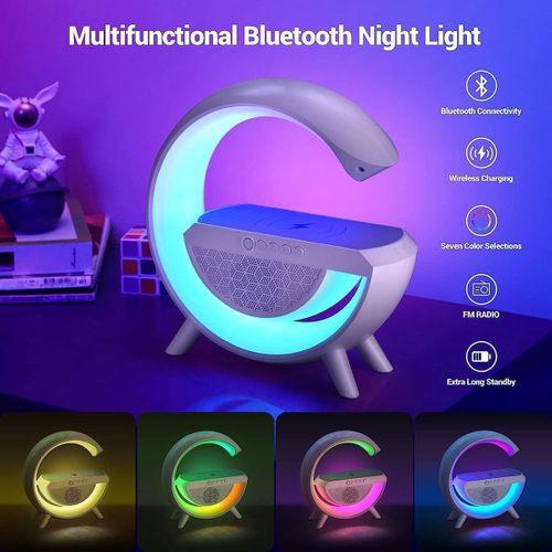 Zhltools Kablosuz Şarj Standlı 5w Rgb Aydınlatmalı Bluetooth Hoparlör