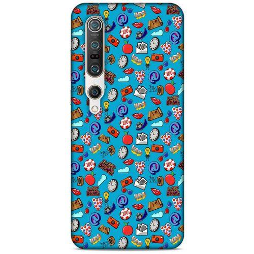 Retro (21) Desen Koruyucu Kapak Renkli Xiaomi Mi 10 Pro Kılıf