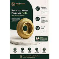 Mermer Granit Seramik İçin Elmas Profil Diski 73mm Taş Kenar Şekillendirme Oval Kesim Pah Kırma Spiral Ucu 723578