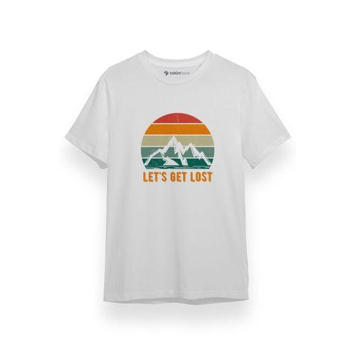Lets Get Lost Beyaz Kısa kol Erkek Tshirt