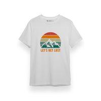 Lets Get Lost Beyaz Kısa kol Erkek Tshirt