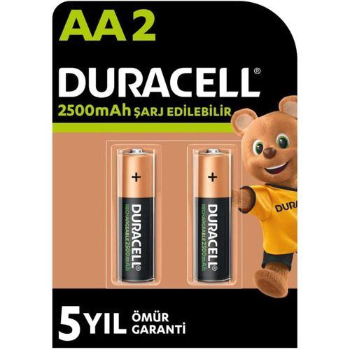 Duracell Şarj Edilebilir AA 2500mAh Piller 2’li Paket