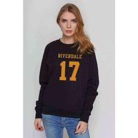 Riverdale 17 Baskılı Siyah Kadın Sweatshirt