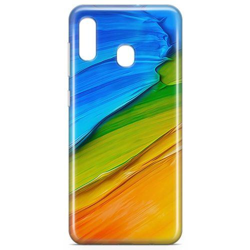 Samsung Galaxy A30 Kılıf Tempere Arka Kapak Koruma Desenli Full Koruyucu
