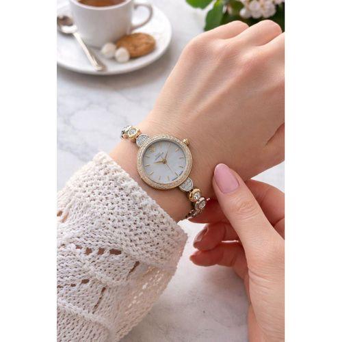 RMS Romanson Su Yolu Özel Taşlı Kordon 2 Yıl Garantili 5 Atm Kadın Kol Saati+Bileklik  A.2131.40