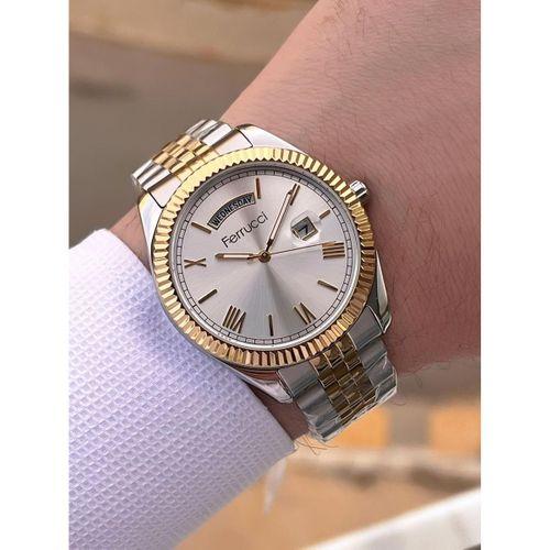 Ferrucci Nişan Ve Takım Elbiselere Özel Takvimli Kadran 2 Yıl Garantili Spor Erkek Kol Saati J3623.4