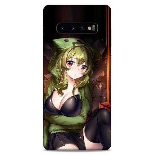 Lopard Samsung Galaxy S10 Plus Uyumlu Kılıf PiXel (34) Slim Armor Kılıf TNT Anime