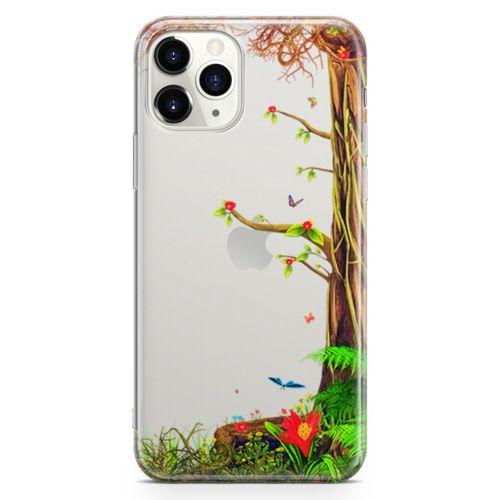 Apple iPhone 11 Pro Max Kılıf Paranormal Bahar Arka Kapak Koruma Desenli Full Koruyucu