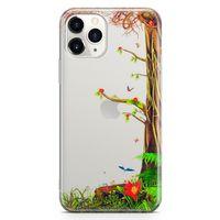 Apple iPhone 11 Pro Max Kılıf Paranormal Bahar Arka Kapak Koruma Desenli Full Koruyucu