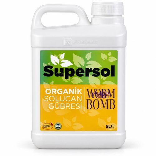 Supersol Wormbomb organik sıvı solucan gübresi 5 litre