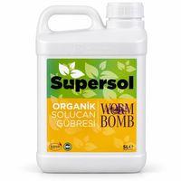Supersol Wormbomb organik sıvı solucan gübresi 5 litre