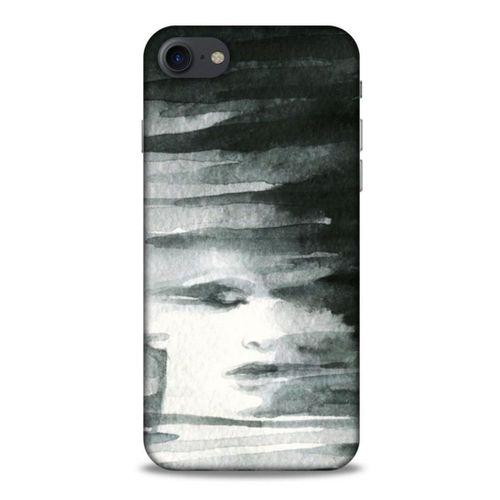 Apple Iphone 7 Kılıf Depresyon (13) Silikon Kap Mor Turuncu