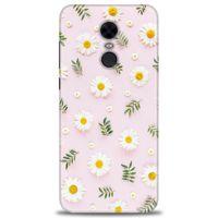 Xiaomi Redmi 5 Plus Kılıf HD Baskılı Kılıf - Papatyalar + Tam Ekran Koruyucu