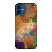 Lopard Apple iPhone 12 Mini Uyumlu Kılıf Soyut Sanat (37) Baskılı Silicone Cover