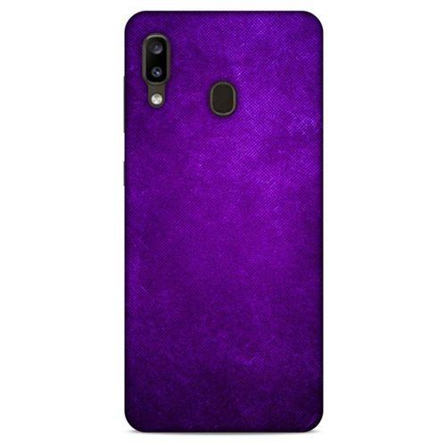 Samsung Galaxy A20 Uyumlu Kılıf Mor Delisi (2) Kabı Noktalı