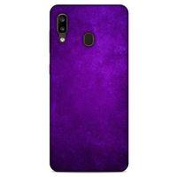Samsung Galaxy A20 Uyumlu Kılıf Mor Delisi (2) Kabı Noktalı