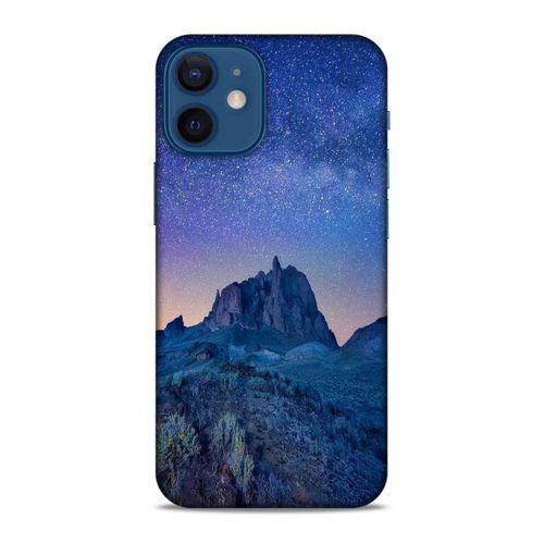 Lopard Apple iPhone 12 Mini Uyumlu Kılıf Gece'S (40) Fit Silikon Kılıf Mavi Gece