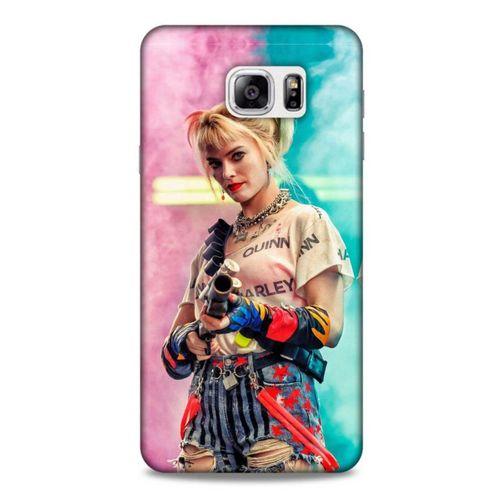 Samsung Galaxy Note 5 Uyumlu Kılıf Harley Quinn (27) Tasarımlı Kılıf Kobalt mavisi