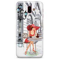 Samsung Galaxy J6 Plus Kılıf Cafemiz Arka Kapak Koruma Desenli Full Koruyucu