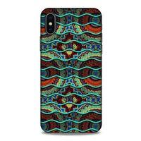 Apple Iphone X Kılıf Baskılı Özel Seri Taşlı (38) Neo Hybrid Kılıf