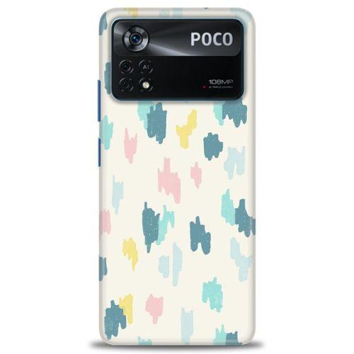 Xiaomi Poco X4 Pro 5G Kılıf HD Baskılı Kılıf - Blue + Tam Ekran Koruyucu
