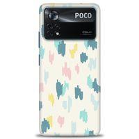 Xiaomi Poco X4 Pro 5G Kılıf HD Baskılı Kılıf - Blue + Tam Ekran Koruyucu