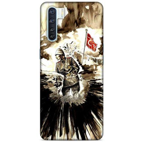 Oppo A91 Kılıf Atatürk (46) Core Armor Kılıf Karışık