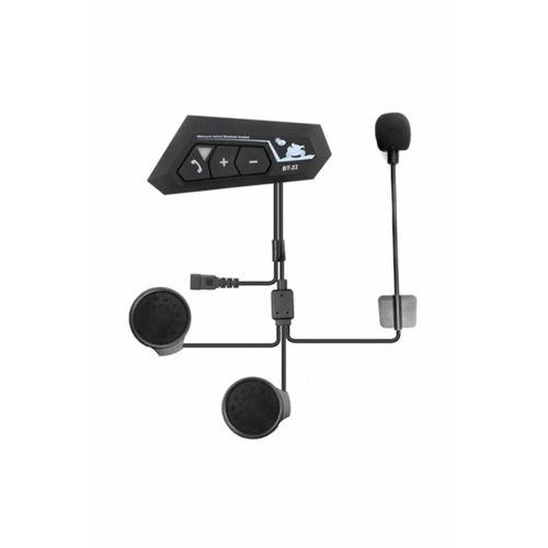 Bt22 Kask Kulaklık Bluetooth Motosiklet Kulaklık 5.0 Bluetooth Interkom Motorsiklet Kulaklık