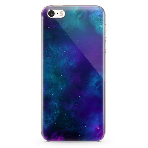 Apple iPhone SE Kılıf Nebula Galaxy Arka Kapak Koruma Desenli Full Koruyucu