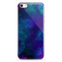 Apple iPhone SE Kılıf Nebula Galaxy Arka Kapak Koruma Desenli Full Koruyucu