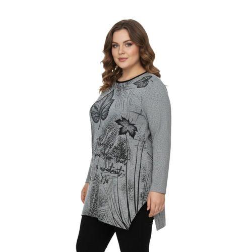 Kadın Yumoş Taşlı Baskılı Tunik BGL-ST05070