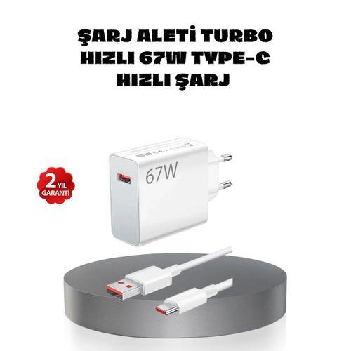 67w Turbo Type-c Hızlı Şarj Adaptörü – Akıllı Koruma Çipli, Hızlı Şarj Destekli