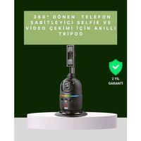 Yüz Takipli 360° Akıllı Gimbal Telefon Ve Aksiyon Kamera Uyumlu