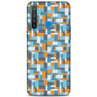 Lopard Oppo Realme 5i Uyumlu Kılıf BloX (43) Thin Fit Kılıf Turuncu Beyaz