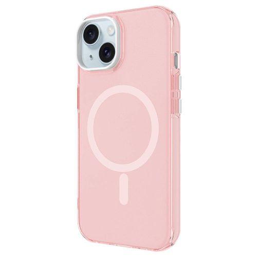 Apple iPhone 15 Kılıf Zore M-safe Şarj Özellikli Buzlu Transparan C-Pro Sert Kapak